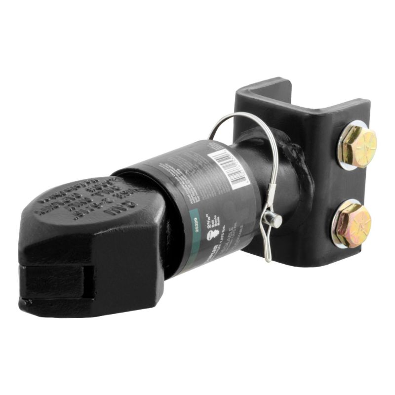 Picture of Curt 2-5/16" Channel-Mount Coupler with Sleeve-Lock (12,500 lbs, Black) - 25329