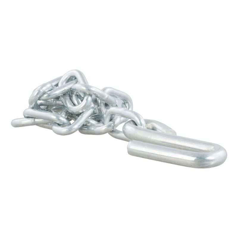 Picture of Curt 27" Safety Chain with 1 S-Hook (5,000 lbs, Clear Zinc) - 80040