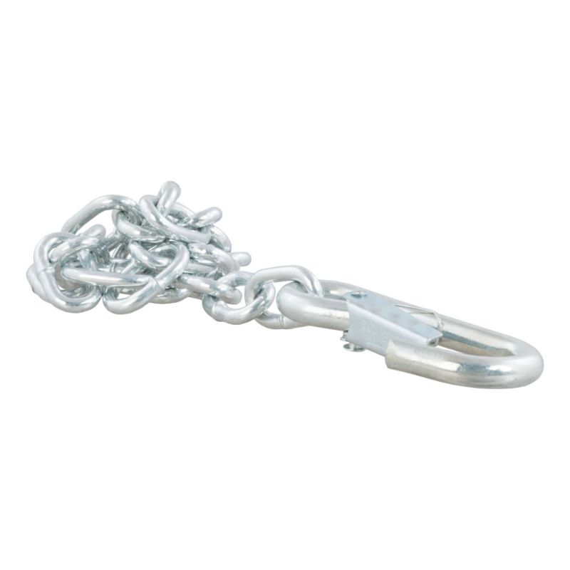Picture of Curt 27" Safety Chain with 1 Snap Hook (2,000 lbs, Clear Zinc) - 80312