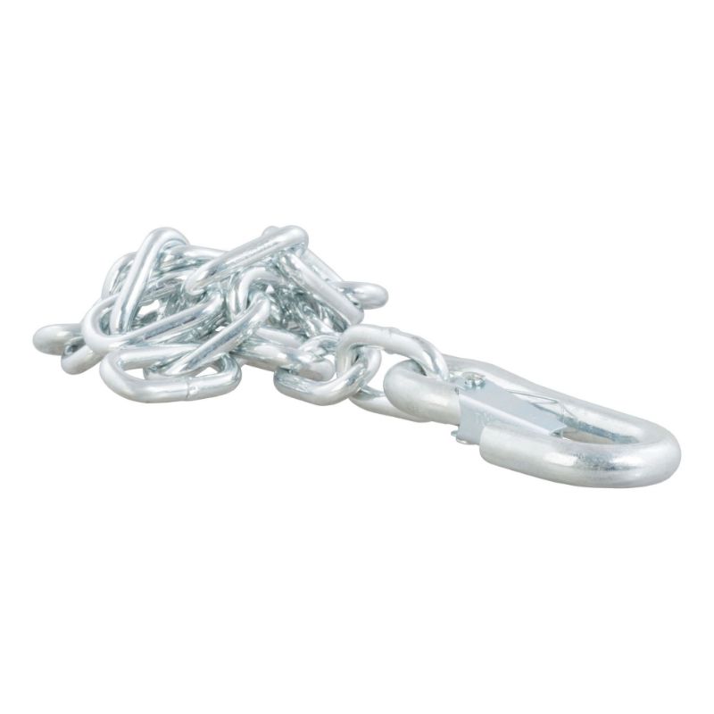 Picture of Curt 27" Safety Chain with 1 Snap Hook (5,000 lbs, Clear Zinc) - 80313