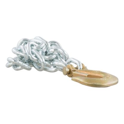 Picture of Curt 35" Safety Chain with 1 Clevis Hook (11,700 lbs, Clear Zinc) - 80314
