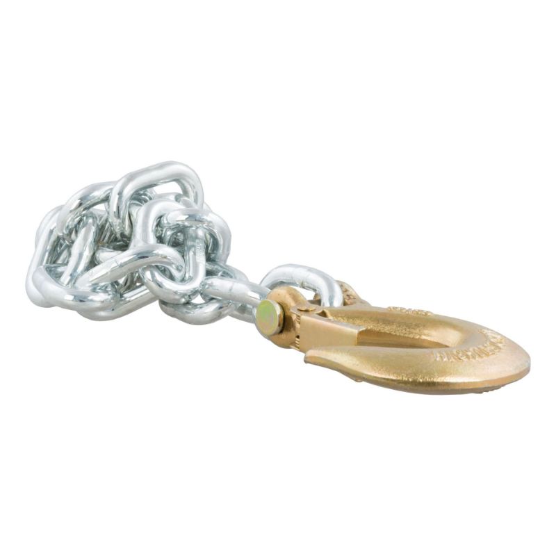 Picture of Curt 35" Safety Chain with 1 Clevis Hook (16,200 lbs, Yellow Zinc) - 80315