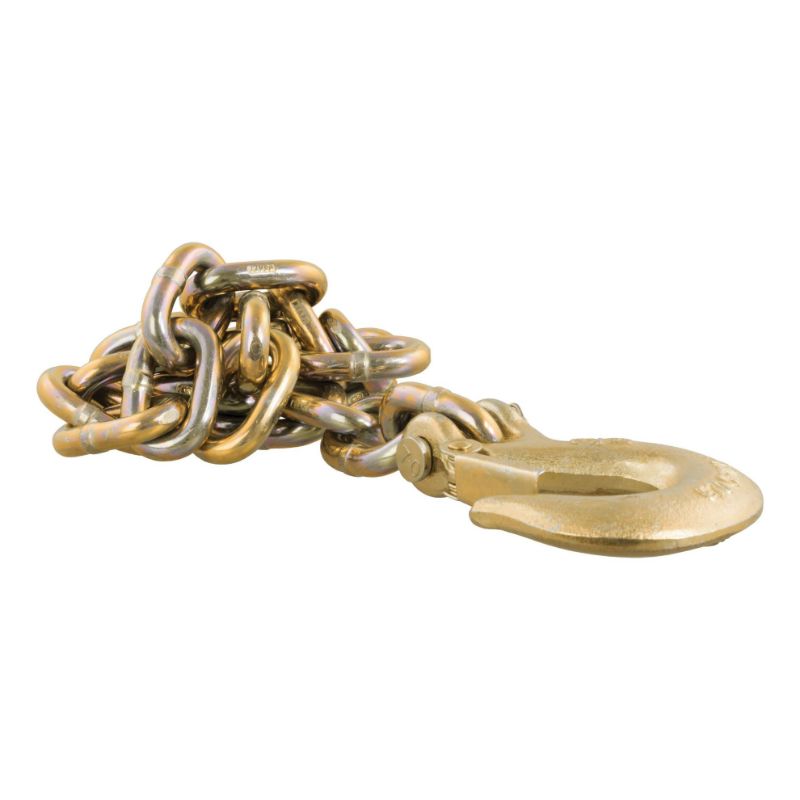 Picture of Curt 35" Safety Chain with 1 Clevis Hook (24,000 lbs, Yellow Zinc) - 80316