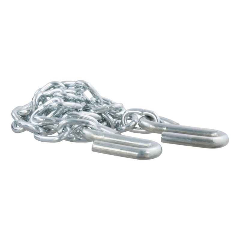 Picture of Curt 48" Safety Chain with 2 S-Hooks (2,000 lbs, Clear Zinc) - 80010