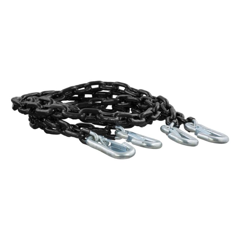 Picture of Curt 65" Safety Chains with 2 Snap Hooks Each (5,000 lbs, Vinyl-Coated, 2-Pack) - 19749