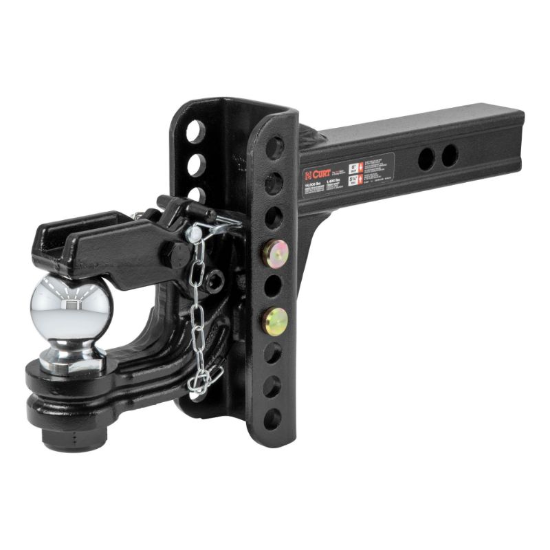 Picture of Curt Adjustable Channel Mount with 2-5/16" Ball & Pintle (2" Shank, 13,000 lbs.) - 45907