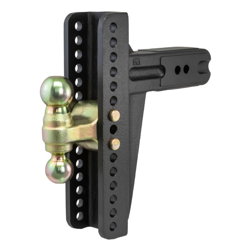 Picture of Curt Adjustable Channel Mount with Dual Ball (3" Shank, 21,000 lbs., 10-5/8" Drop) - 45928
