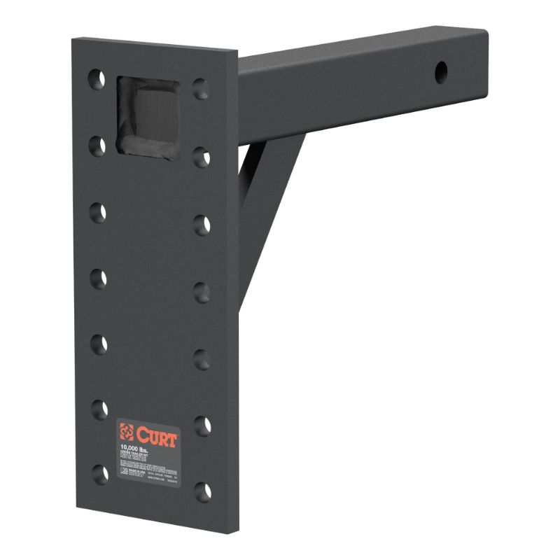 Picture of Curt Adjustable Pintle Mount (2" Shank, 10,000 lbs., 13" High, 12" Long) - 48342