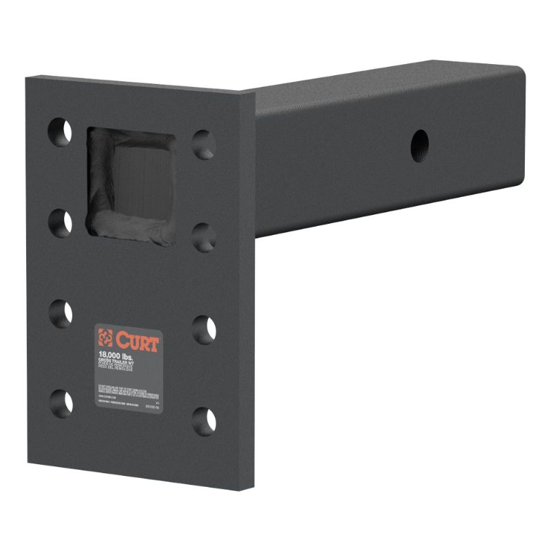 Picture of Curt Adjustable Pintle Mount (2-1/2" Shank, 18,000 lbs., 7" High, 8" Long) - 48329