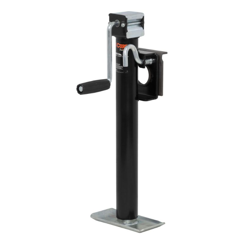 Picture of Curt Bracket-Mount Swivel Jack with Side Handle (2,000 lbs, 15" Travel) - 28306