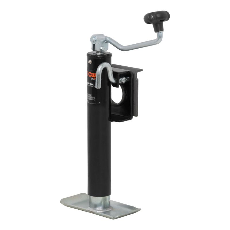 Picture of Curt Bracket-Mount Swivel Jack with Top Handle (2,000 lbs, 10" Travel) - 28300