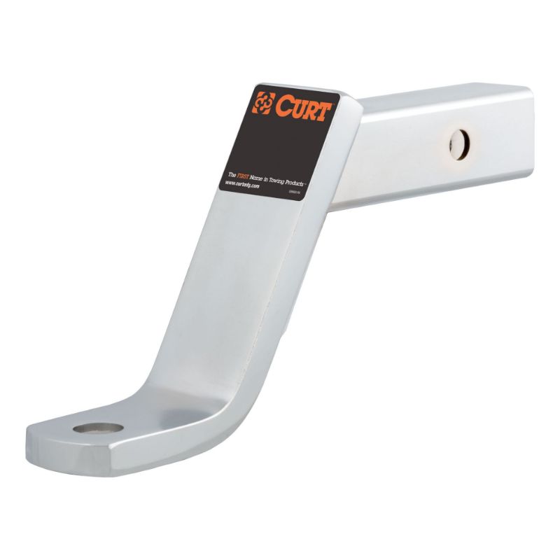 Picture of Curt Class 3 Ball Mount (2" Shank, 7,500 lbs., 6" Drop, 9-1/4" Long, Chrome) - 45297