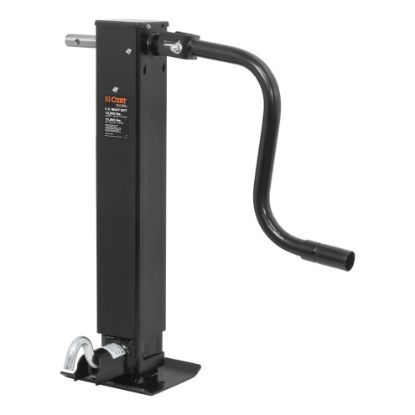 Picture of Curt Direct-Weld Square Jack with Side Handle (12,000 lbs, 12-1/2" Travel) - 28512