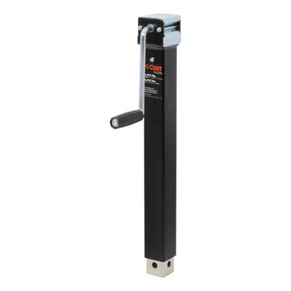Picture of Curt Direct-Weld Square Jack with Side Handle (5,000 lbs, 15" Travel) - 28359