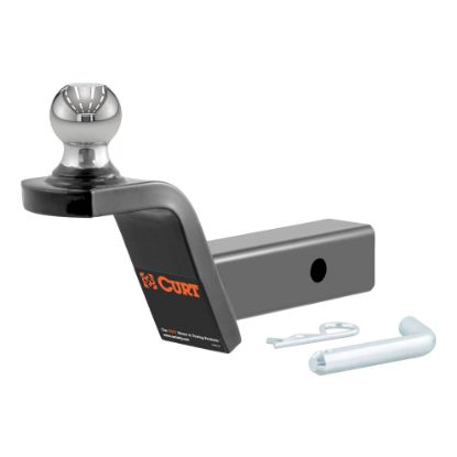 Picture of Curt Fusion Ball Mount with 1-7/8" Ball (2" Shank, 5,000 lbs., 2" Rise) - 45152