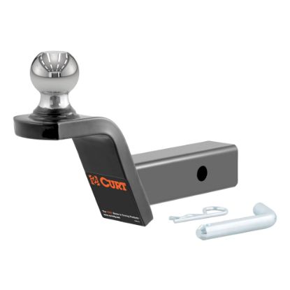 Picture of Curt Fusion Ball Mount with 2" Ball (2" Shank, 7,500 lbs., 2" Rise) - 45155
