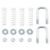Picture of Curt Gooseneck Safety Chain U-Bolt Kit - 66113