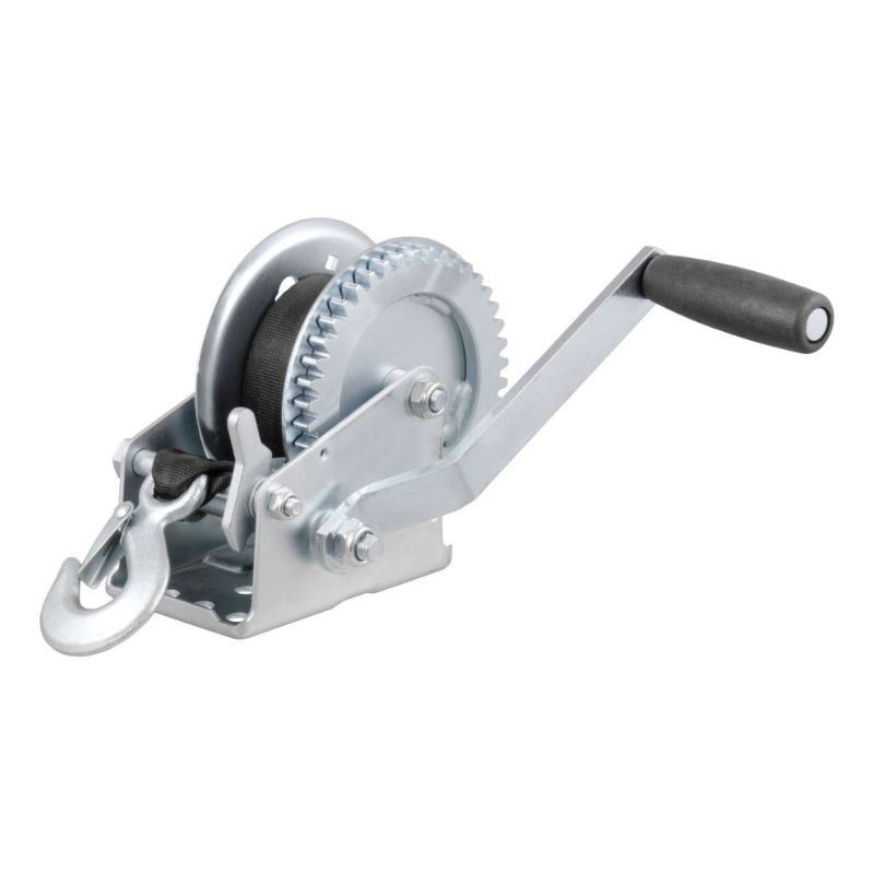 Picture of Curt Hand Crank Winch with 20' Strap (1,400 lbs, 7-1/2" Handle) - 29435
