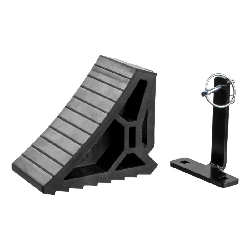 Picture of Curt HD Wheel Chock with Mounting Bracket - 22803
