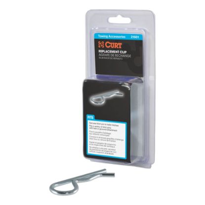 Picture of Curt Hitch Clip (Fits 1/2" or 5/8" Pin, Zinc, Packaged) - 21601