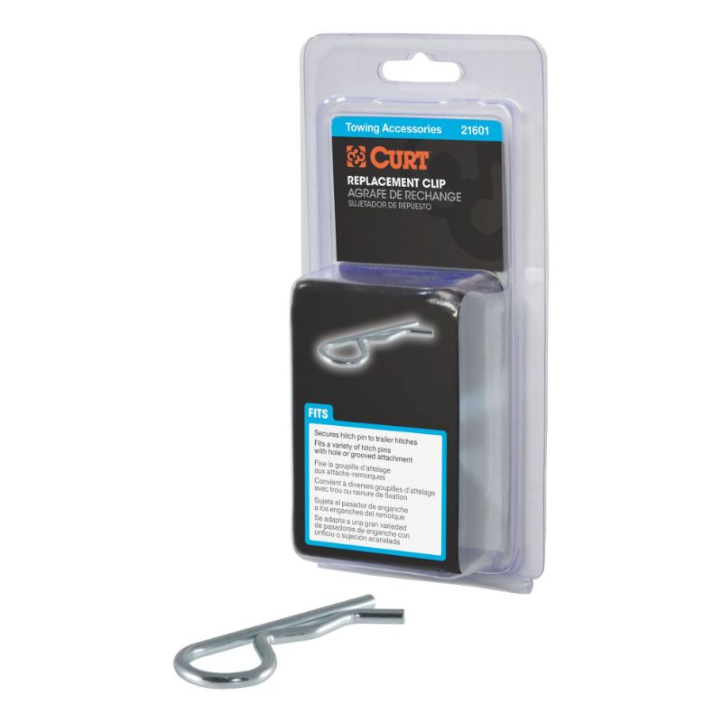 Picture of Curt Hitch Clip (Fits 1/2" or 5/8" Pin, Zinc, Packaged) - 21601