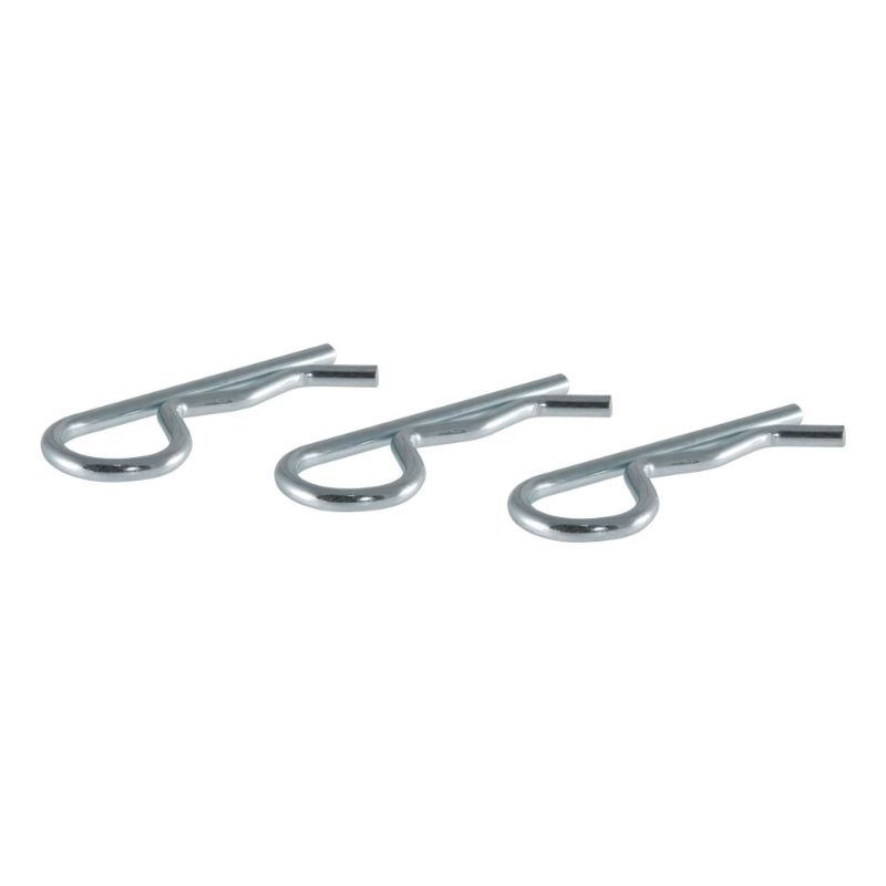 Picture of Curt Hitch Clips (Fits 1/2" or 5/8" Pin, Zinc, 3-Pack) - 21602