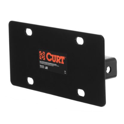 Picture of Curt Hitch-Mounted License Plate Holder (Fits 2" Receiver) - 31002