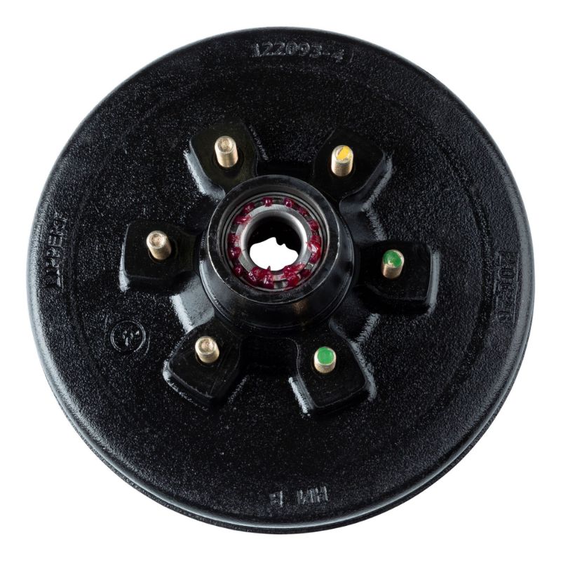 Picture of Curt 12" RV Brake Drum Hub for 6,000-lb Axle - 6 on 5.5", 1/2" Stud (Fully Assembled) - 814202