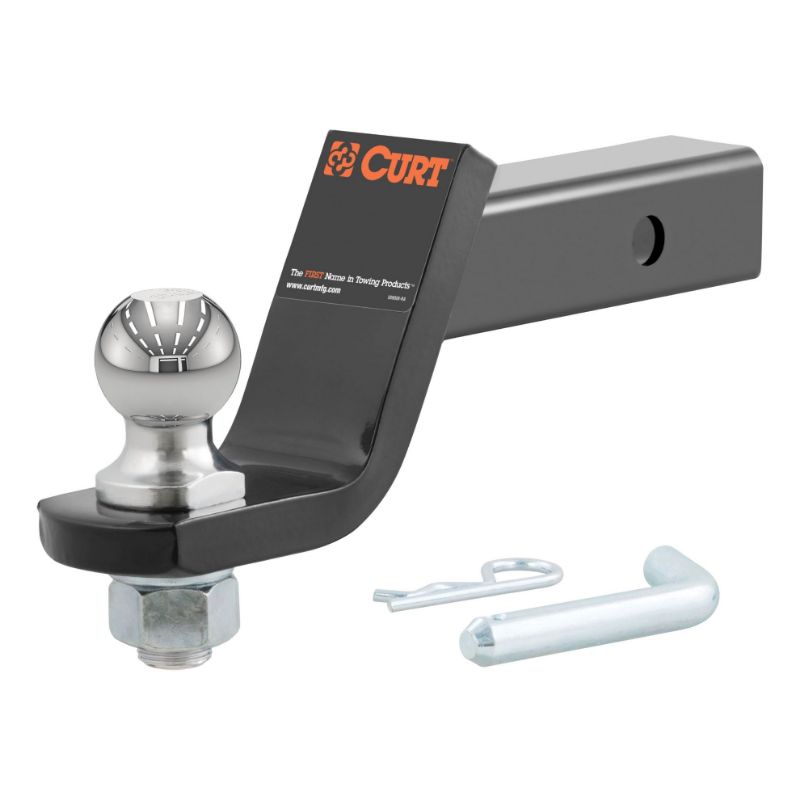 Picture of Curt Loaded Ball Mount with 1-7/8" Ball (2" Shank, 3,500 lbs., 4" Drop) - 45055