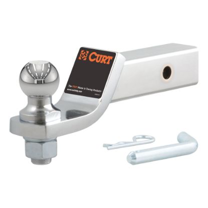 Picture of Curt Loaded Ball Mount with 1-7/8" Ball (2" Shank, 7,500 lbs., 2" Drop) - 45293