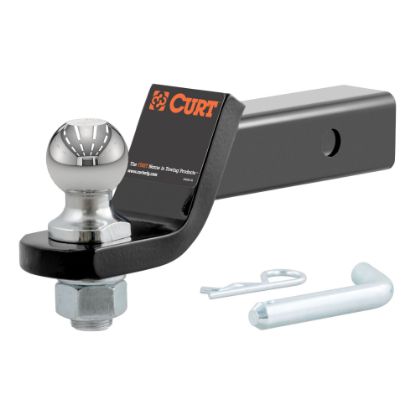 Picture of Curt Loaded Ball Mount with 1-7/8" Ball, Imported (2" Shank, 3,500 lbs., 2" Drop) - 45834