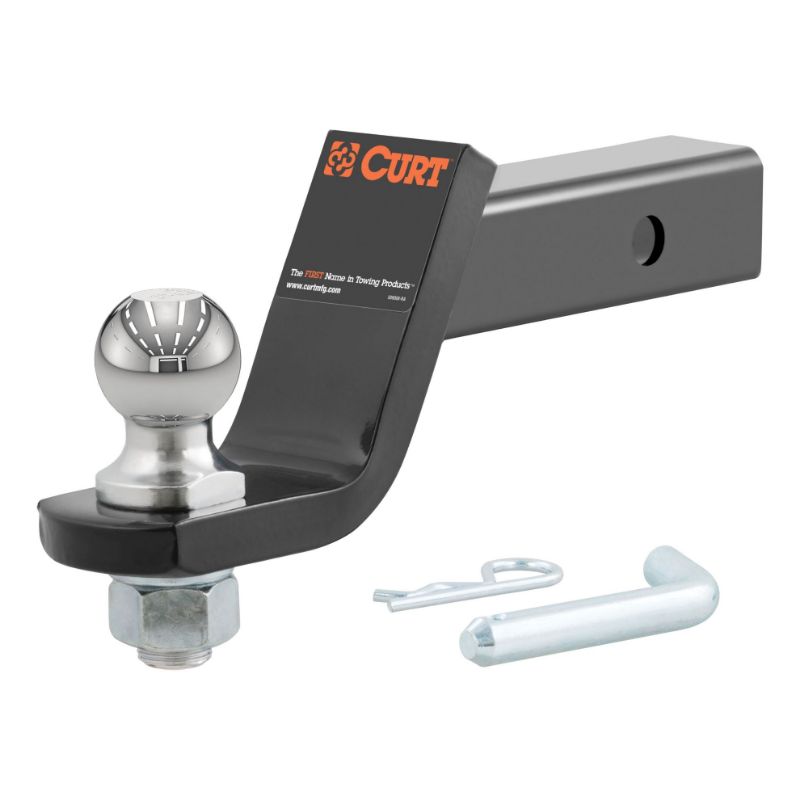 Picture of Curt Loaded Ball Mount with 1-7/8" Ball, Imported (2" Shank, 3,500 lbs., 4" Drop) - 45855