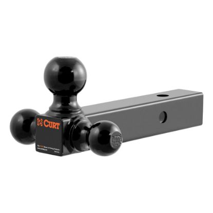 Picture of Curt Multi-Ball Mount (2" Hollow Shank, 1-7/8", 2" & 2-5/16" Black Balls) - 45652