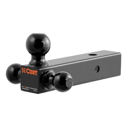 Picture of Curt Multi-Ball Mount (2-1/2" Hollow Shank, 1-7/8", 2" & 2-5/16" Black Balls) - 45651