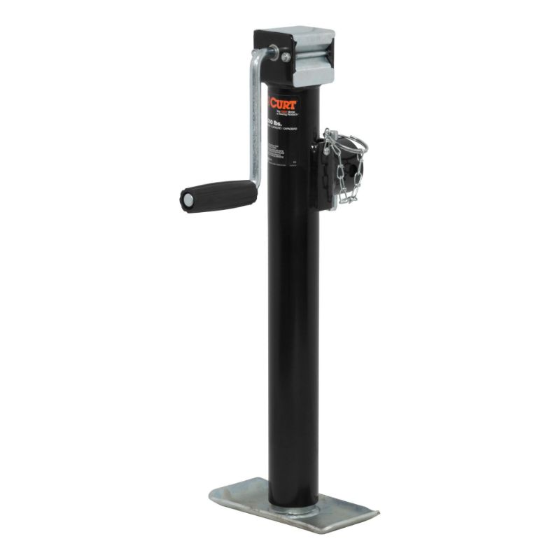 Picture of Curt Pipe-Mount Swivel Jack with Side Handle (2,000 lbs, 15" Travel) - 28324