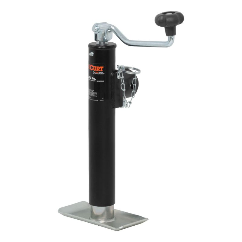 Picture of Curt Pipe-Mount Swivel Jack with Top Handle (2,000 lbs, 10" Travel) - 28320