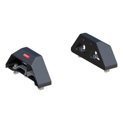 Picture of Curt Puck 5th Wheel Legs, Select Silverado, Sierra HD, 8' Bed, 30K, Carbide Black - 16024