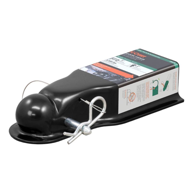 Picture of Curt QuickPin No-Latch 2" Trailer Coupler (3" Channel, 3,500 lbs) - 25472