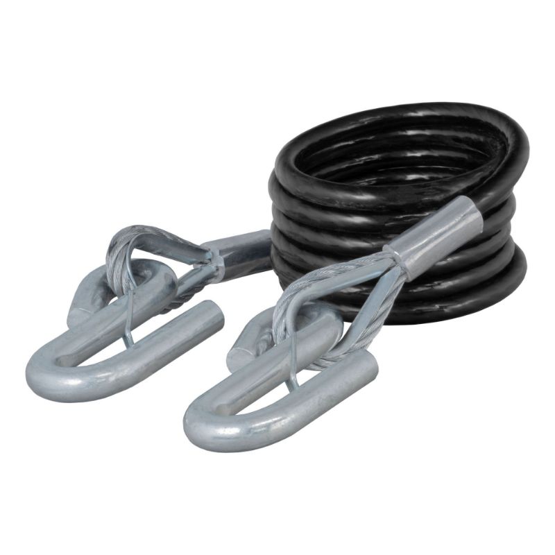 Picture of Curt Replacement 84" x 3/8" Diameter Tow Bar Safety Cable with Hooks (7,500 lbs) - 70008