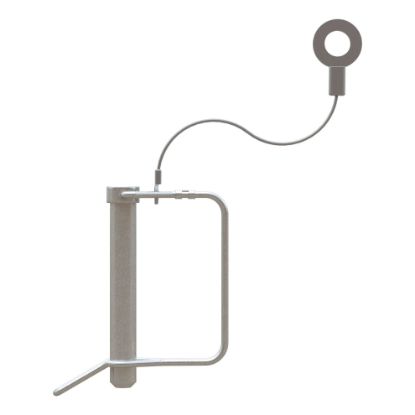 Picture of Curt Replacement ActiveLink Shank Pin & Clip with Lanyard - 19248