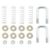 Picture of Curt Replacement Original Double Lock Safety Chain Anchor Kit (Fits 60607) - 19260