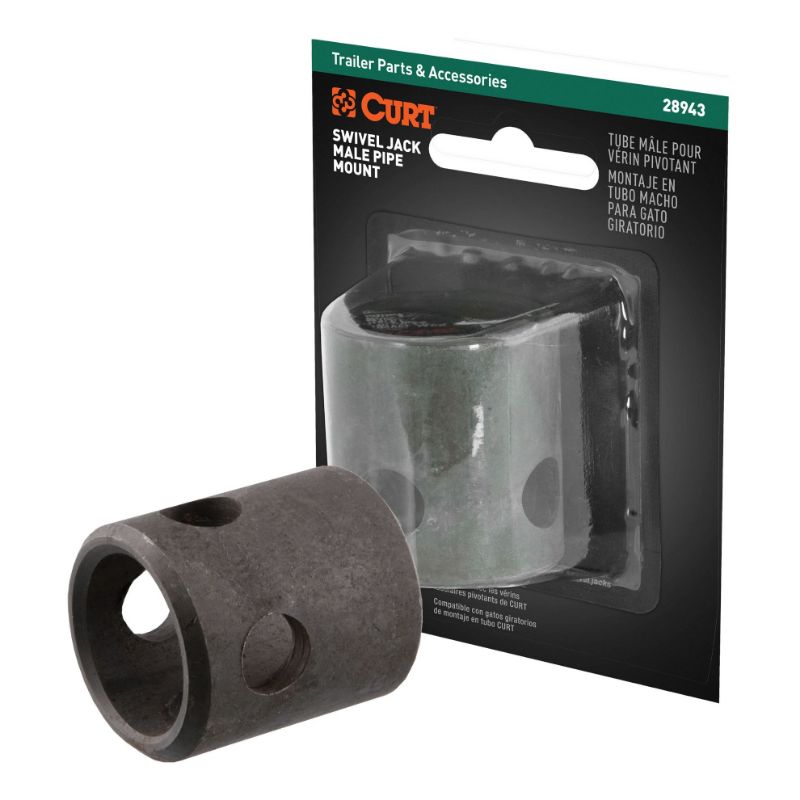 Picture of Curt Replacement Swivel Jack Male Pipe Mount (5/8" Pin Hole, Packaged) - 28943