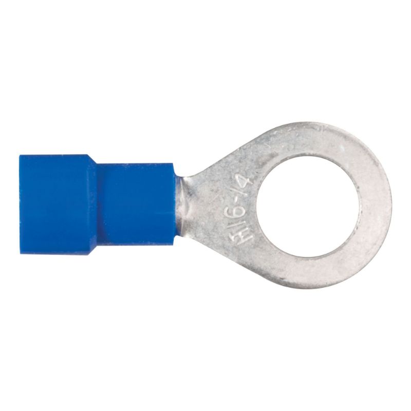 Picture of Curt Ring Terminals (16-14 Wire Gauge, 1/4" Stud Size, 100-Pack) - 59522