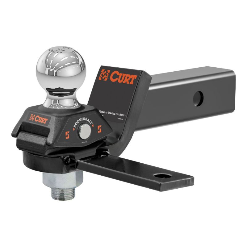 Picture of Curt RockerBall Cushion Hitch with Sway Tab (2-5/16" Ball, 2" Shank, 7,500 lbs.) - 45149
