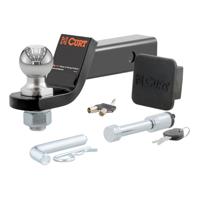 Picture of Curt Towing Starter Kit with 2" Ball (2" Shank, 7,500 lbs, 2" Drop) - 45534