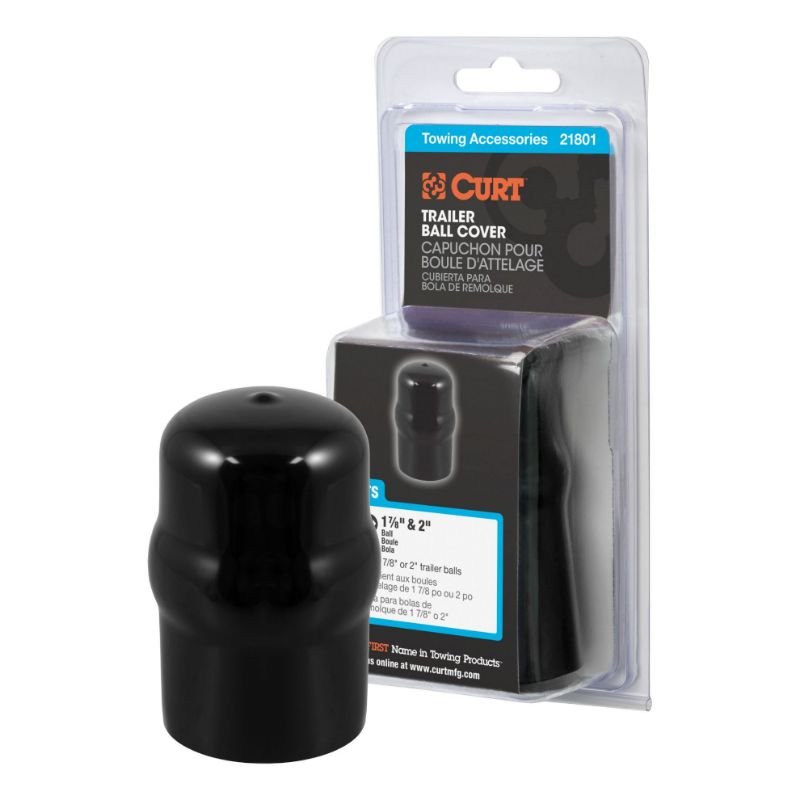 Picture of Curt Trailer Ball Cover (Fits 1-7/8" or 2" Balls, Black Rubber, Packaged) - 21801