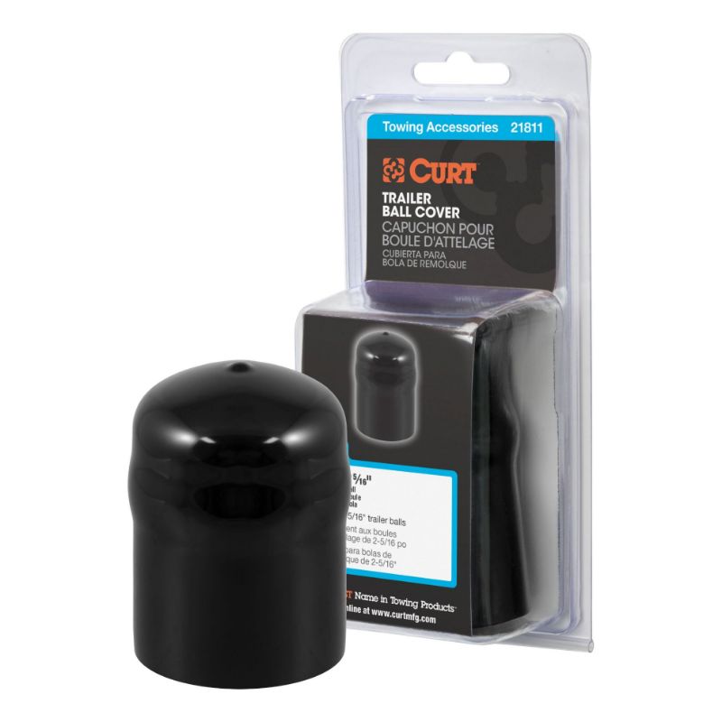 Picture of Curt Trailer Ball Cover (Fits 2-5/16" Balls, Black Rubber, Packaged) - 21811