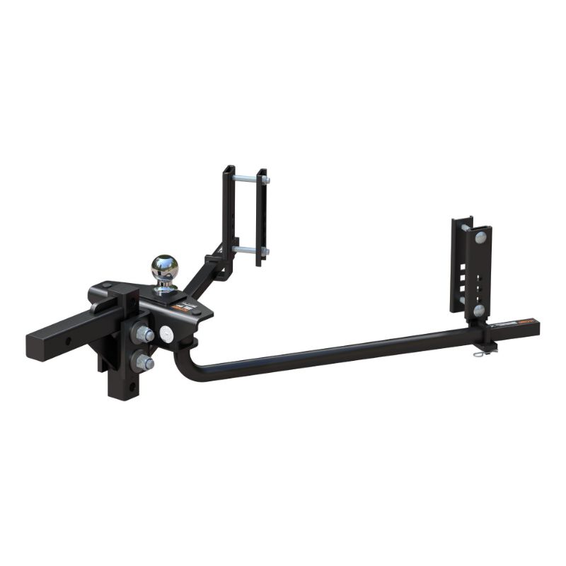 Picture of Curt TruTrack 2P Round Bar Weight Distribution Hitch with 2x Sway Control, 8-10K - 17601