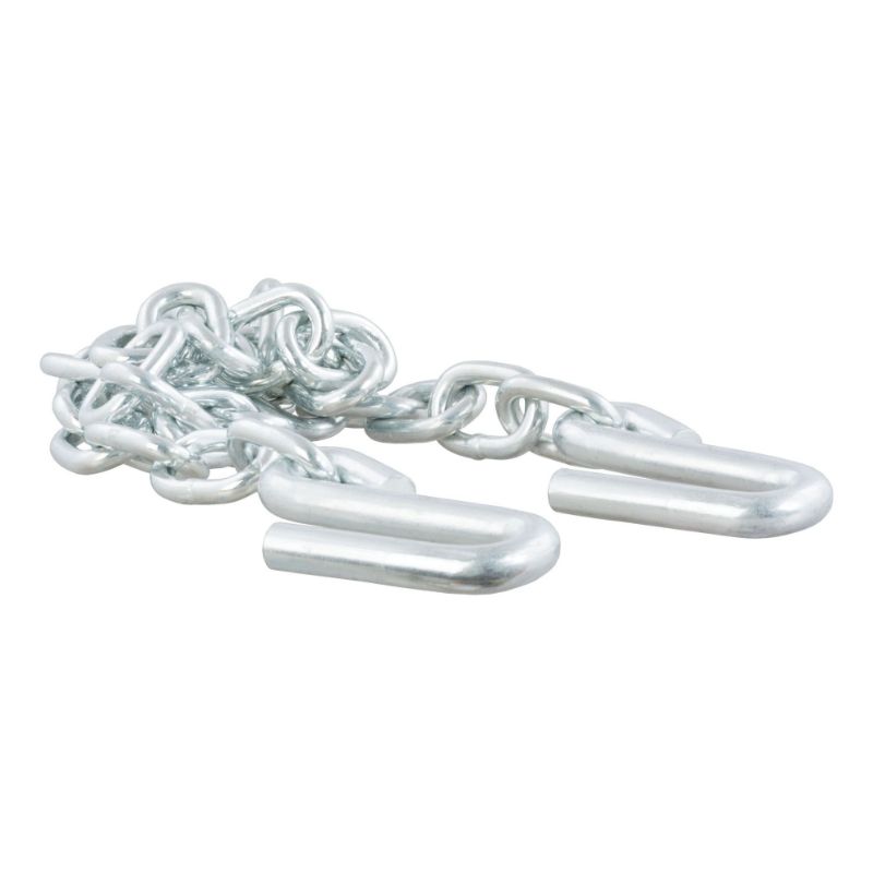 Picture of Curt 48" Safety Chain with 2 S-Hooks (7,000 lbs, Clear Zinc) - 80301