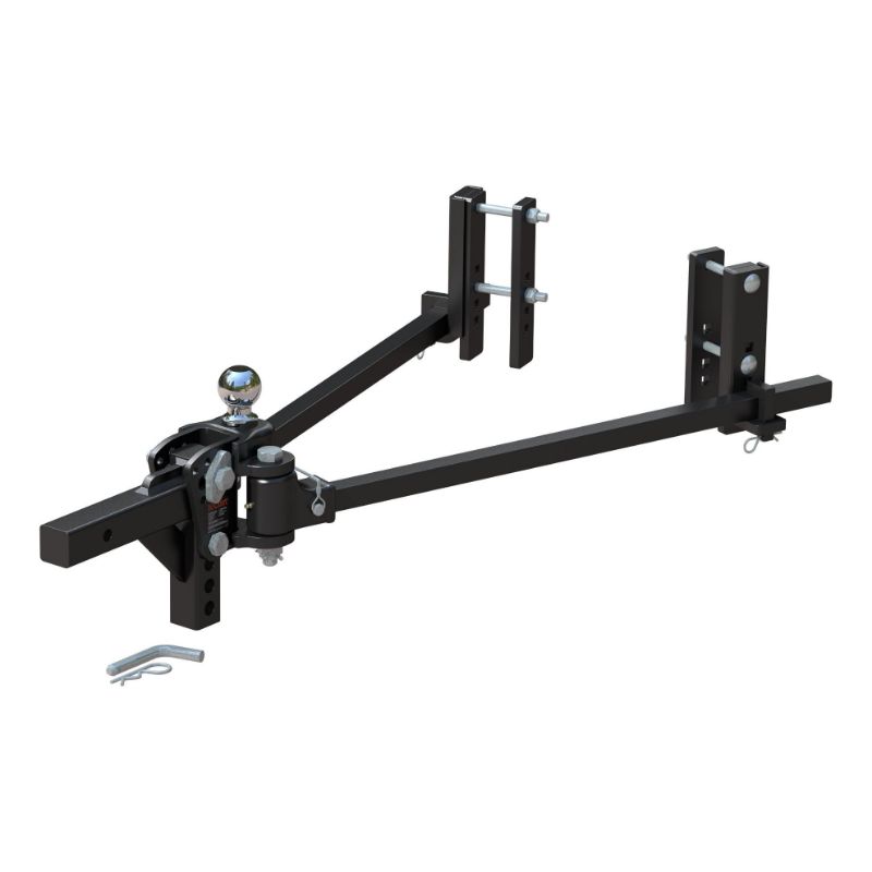 Picture of Curt TruTrack 2P Trunnion Weight Distribution Hitch with 2x Sway Control, 8-12K - 17355